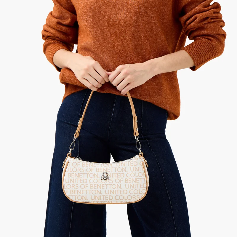يونايتد كولورز أوف بينتيون UCB Logo Print Crossbody Bag for Women
